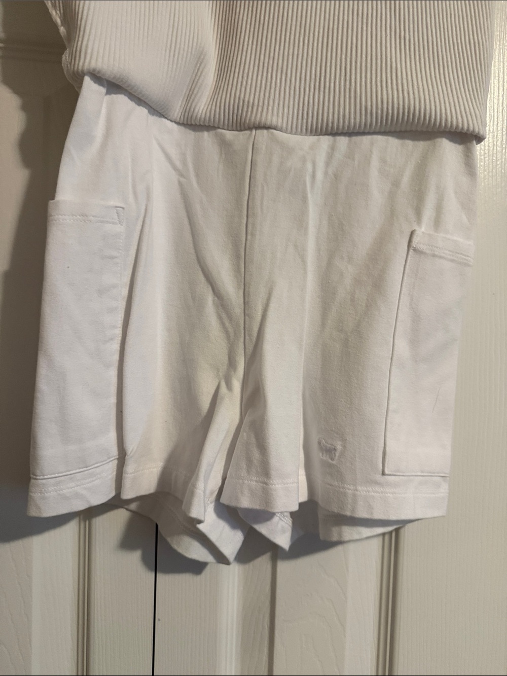 Victoria's Secret White Ribbed Square-Neck Mini - Picture 3 of 3
